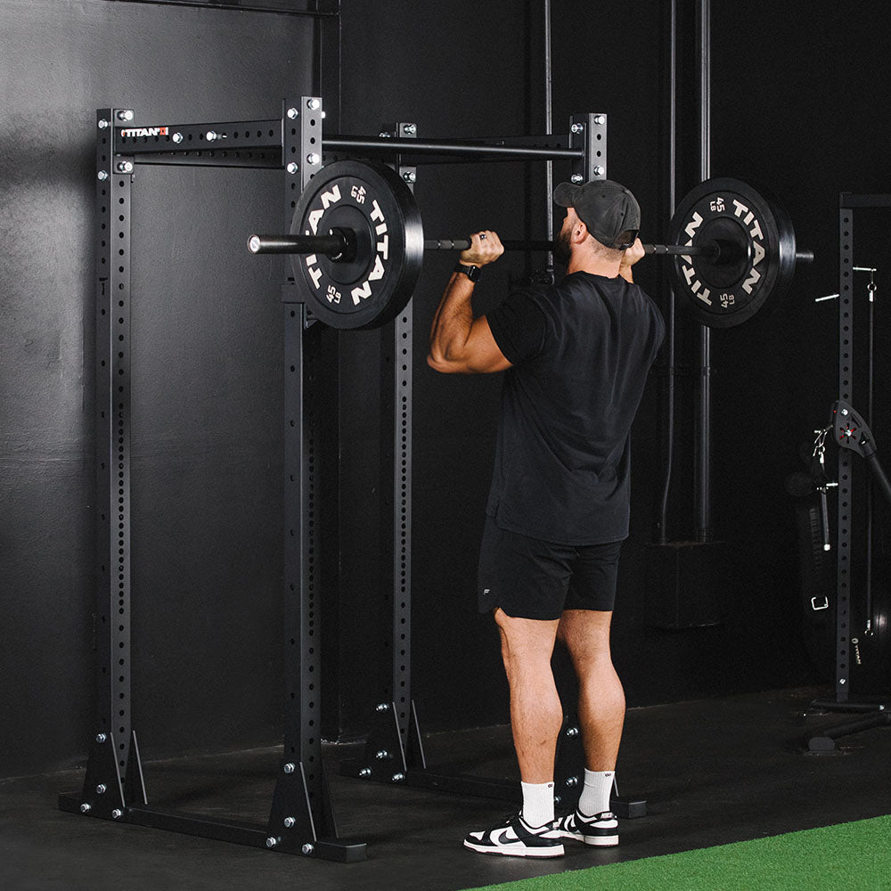 X-3 Series Flat Foot Power Rack | 91in / No Weight Plate Holders