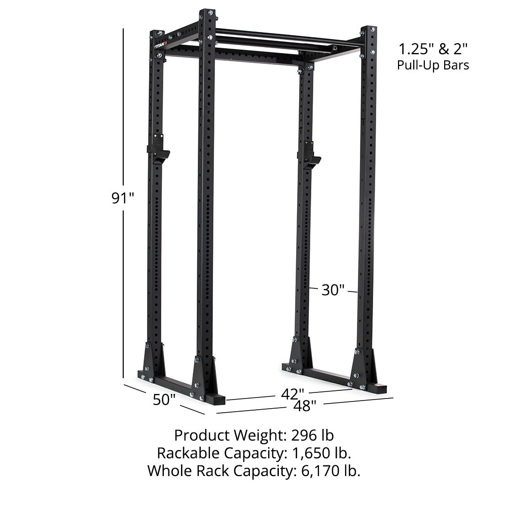 X-3 Series Flat Foot Power Rack | 91in / No Weight Plate Holders - view 20