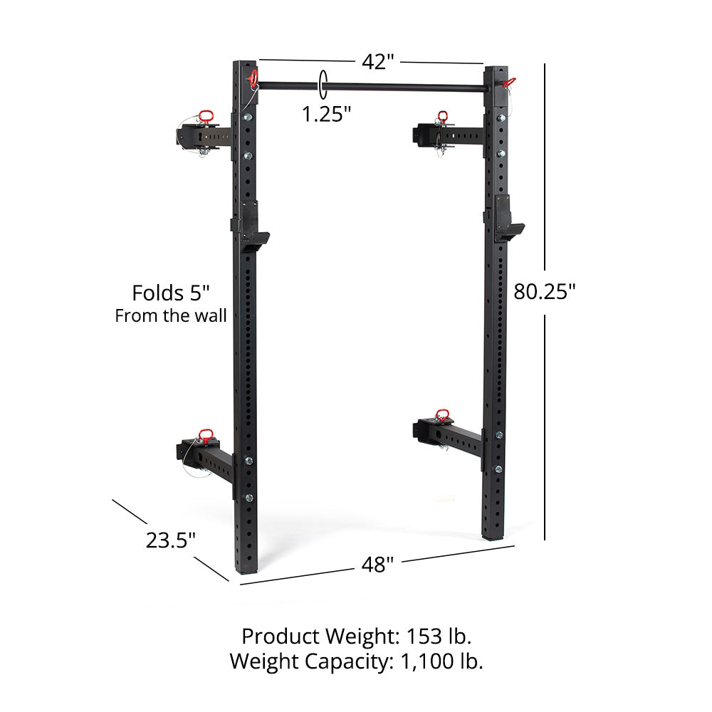 X-3 Series Folding Power Rack | 80" / 21" - view 10