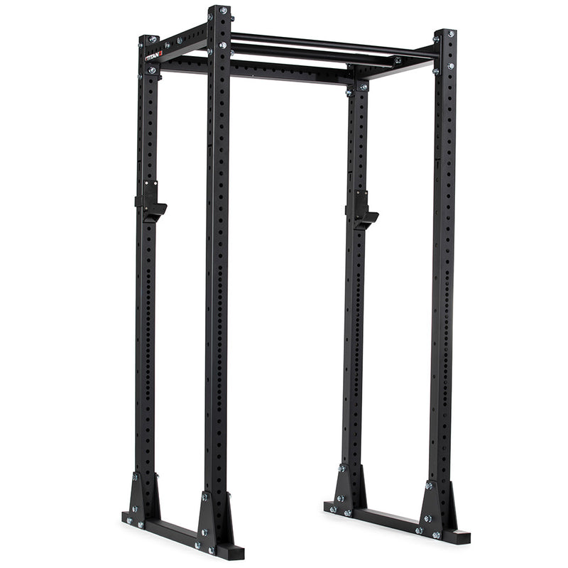 X-3 Series Flat Foot Power Rack | 91in / 4 Pack Weight Plate Holders