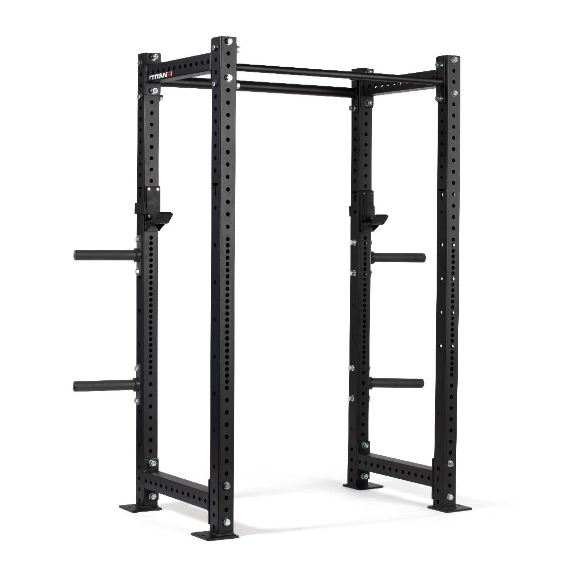 X-3 Series Bolt-Down Power Rack | Black / 4 Pack Weight Plate Holders - view 43