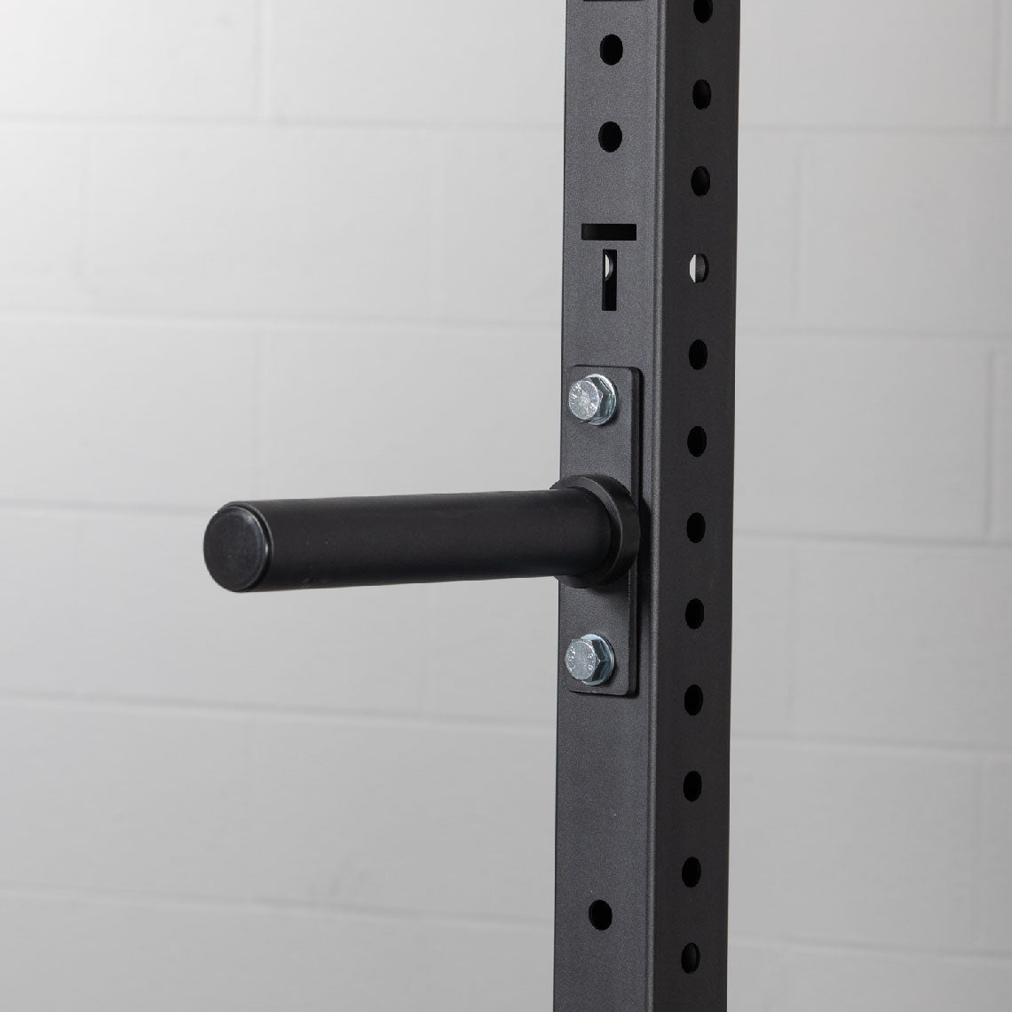 X-3 Series Bolt-Down Power Rack - 6-inch side hole spacing throughout entire upright | Black / 4 Pack Weight Plate Holders - view 48