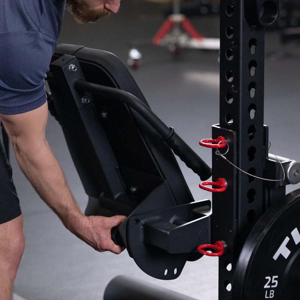 TITAN Series Rack Mounted Leg Curl and Extension - view 4