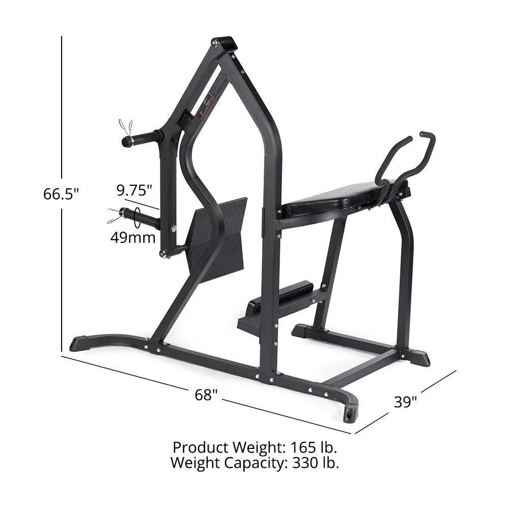 Plate-Loaded Kickback Glute Machine - view 10