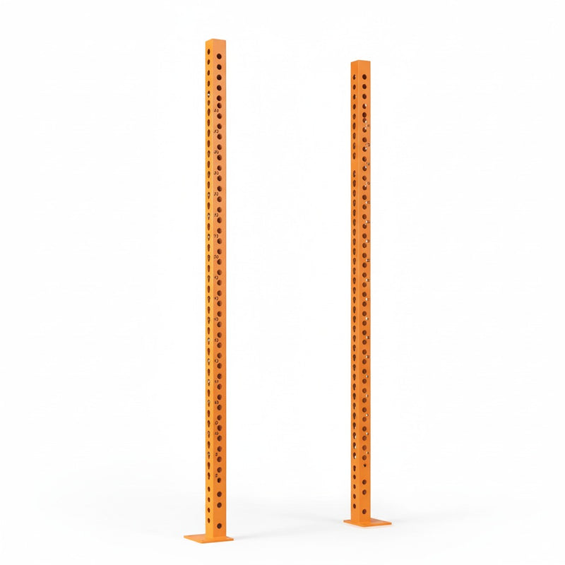 Scratch and Dent, Titan Series Orange Bolt Down Uprights | 2 Pack
