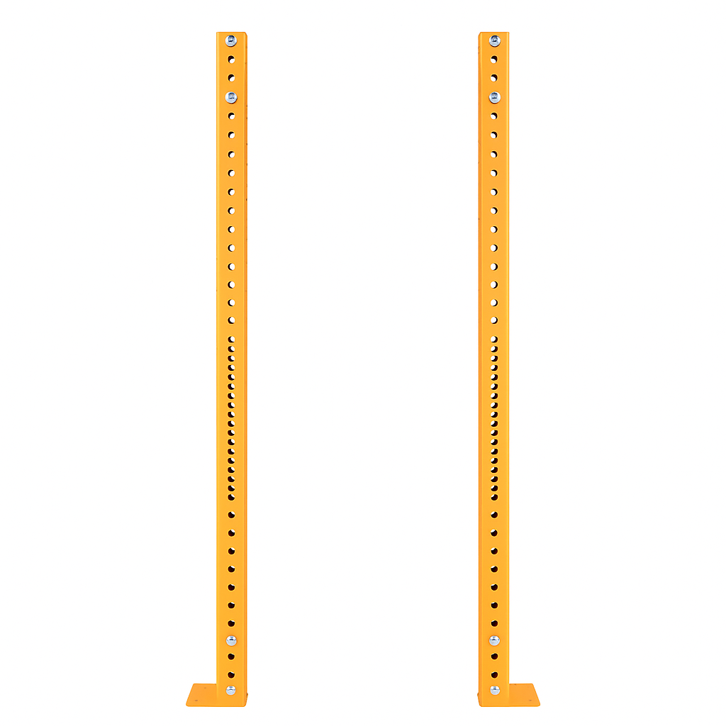 SCRATCH AND DENT - 90" X-3 Rack Uprights (Orange) - Pair - FINAL SALE