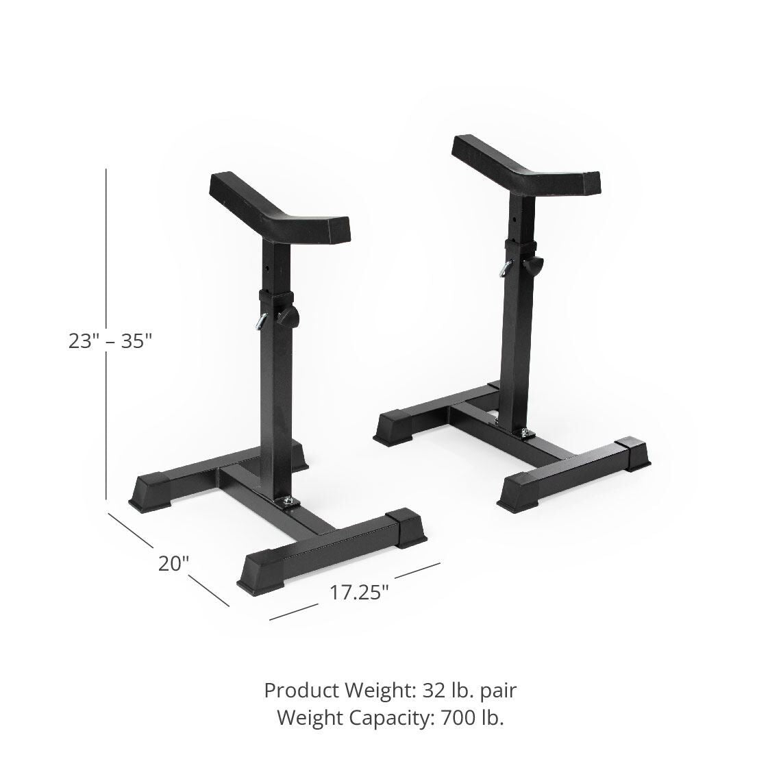 Independent Bench Press Spotter Stands Titan Fitness 0001