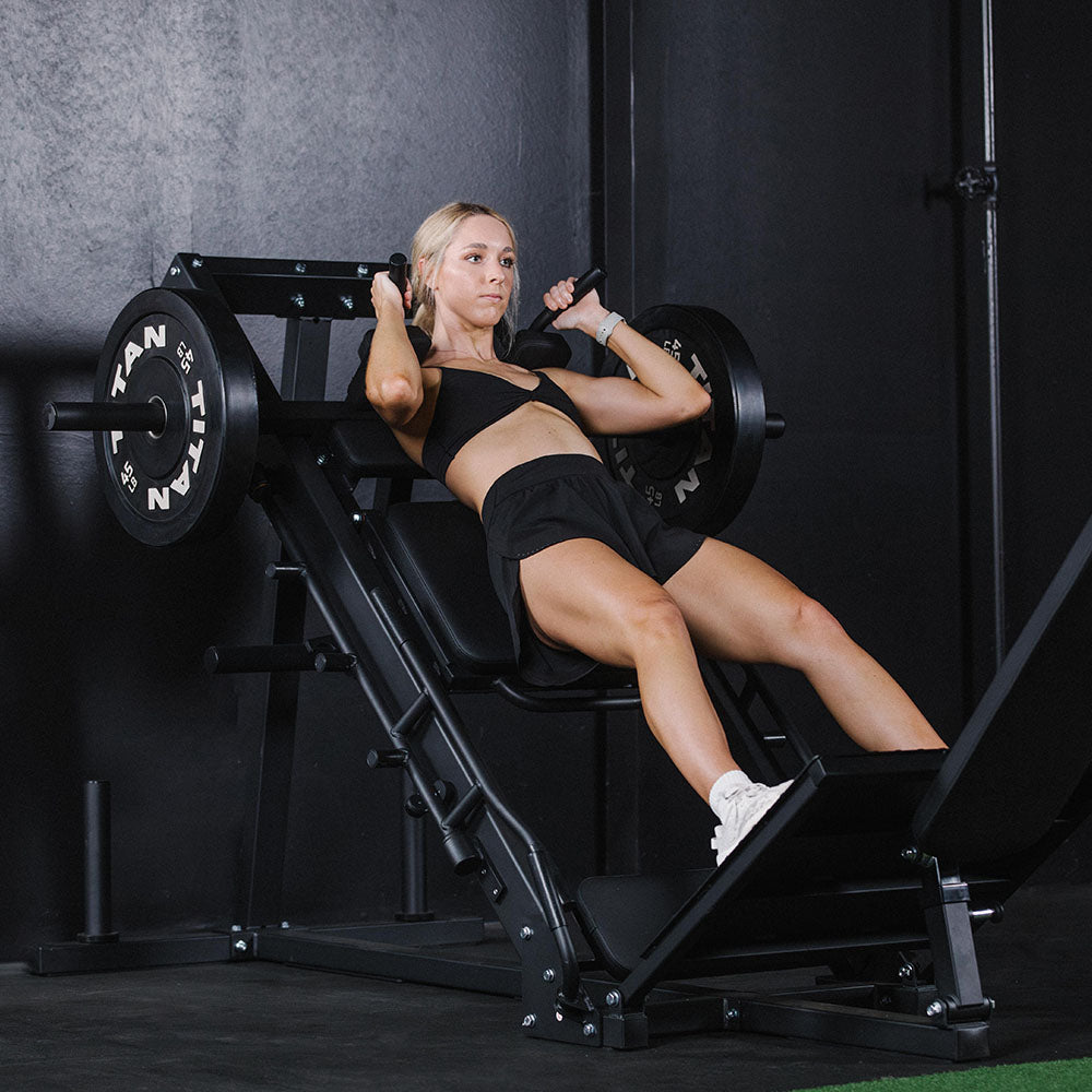 Leg Press Hack Squat Machine Combo Titan Fitness