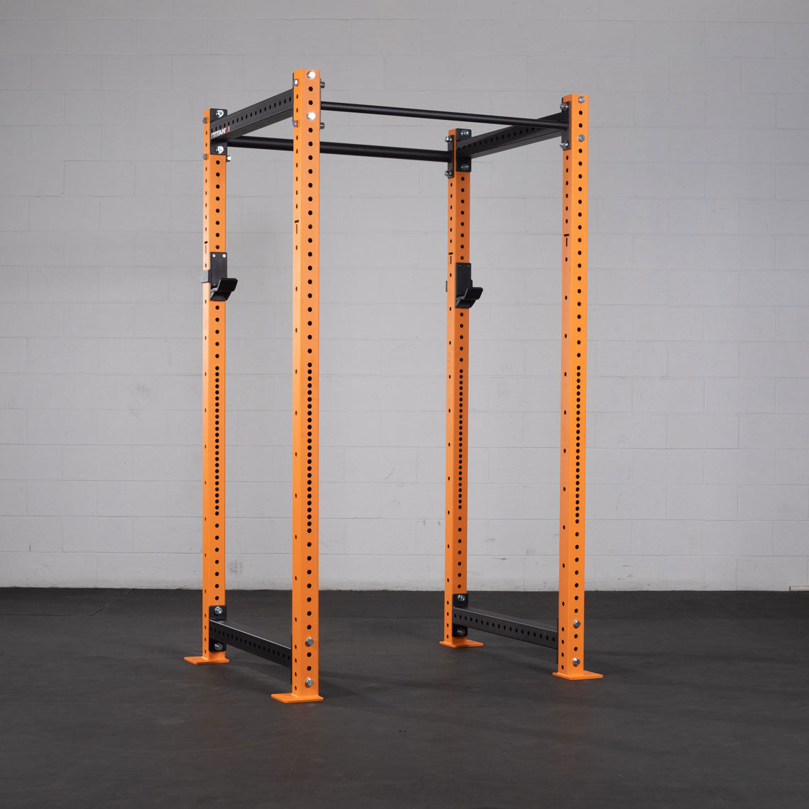 X-3 Series Bolt-Down Power Rack - Shown with 90" height rack | Orange / No Weight Plate Holders - view 16