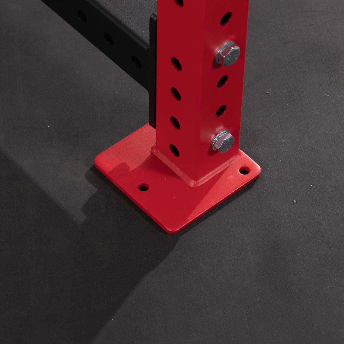 X-3 Series Bolt-Down Power Rack - 6" side hole spacing throughout entire upright | Red / No Weight Plate Holders - view 27