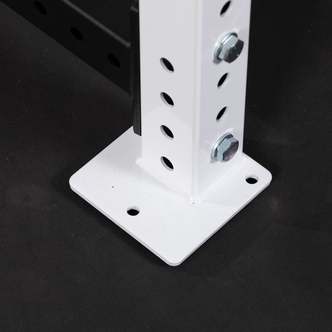 X-3 Series Bolt-Down Power Rack - 6" side hole spacing throughout entire upright | White / No Weight Plate Holders - view 41