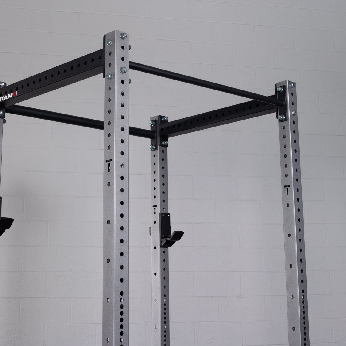 X-3 Series Bolt-Down Power Rack - 3 x 3" 11-gauge Steel Bolt Down Uprights | Silver / No Weight Plate Holders