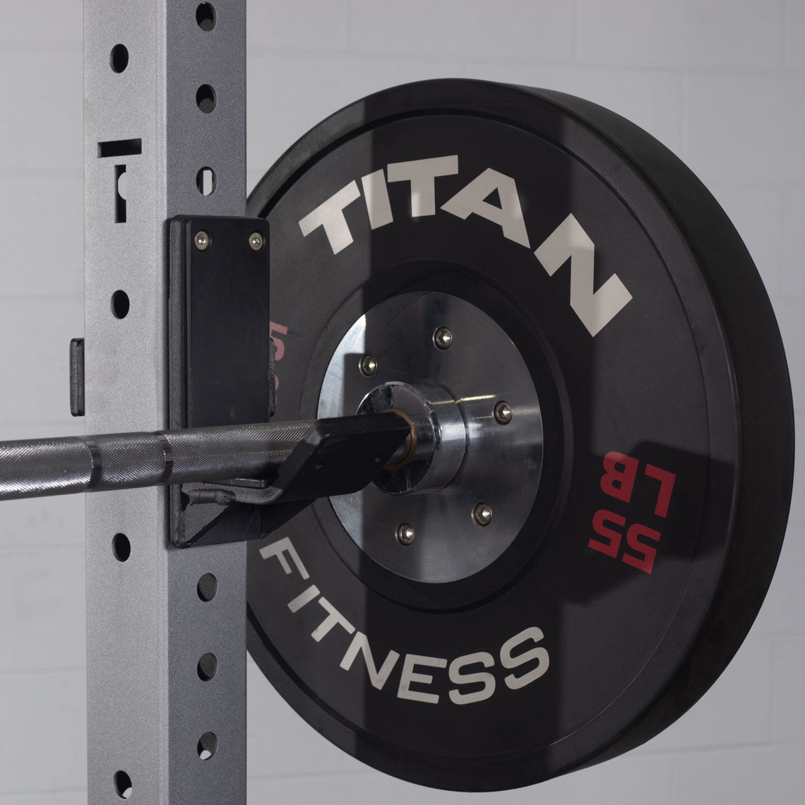 X-3 Series Bolt-Down Power Rack - Optional: (4) Weight plate holders | Silver / No Weight Plate Holders - view 33