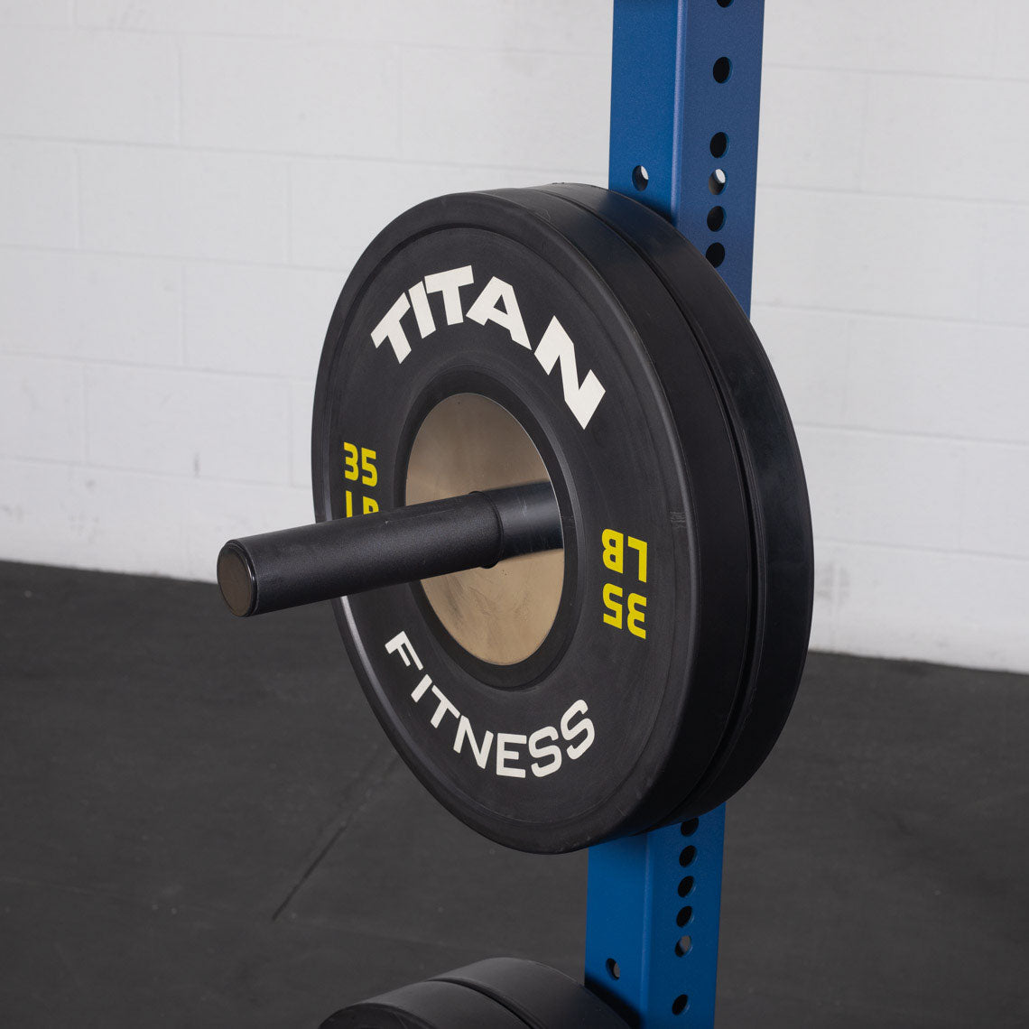 X-3 Series Bolt-Down Power Rack - 6" side hole spacing throughout entire upright | Navy / 4 Pack Weight Plate Holders - view 56