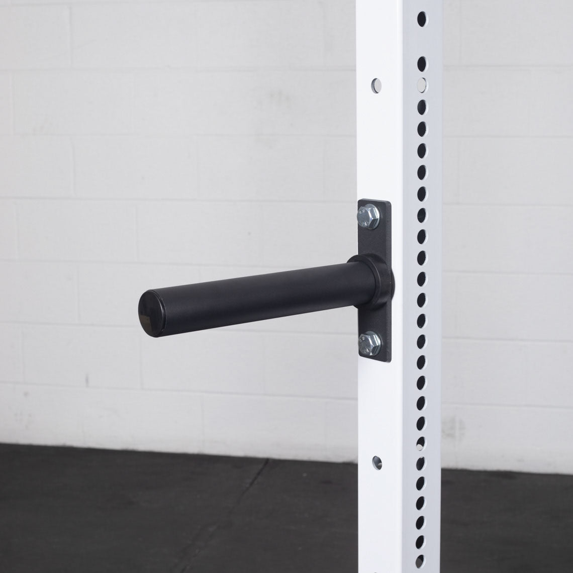 X-3 Series Bolt-Down Power Rack - 6" side hole spacing throughout entire upright | White / 4 Pack Weight Plate Holders - view 88