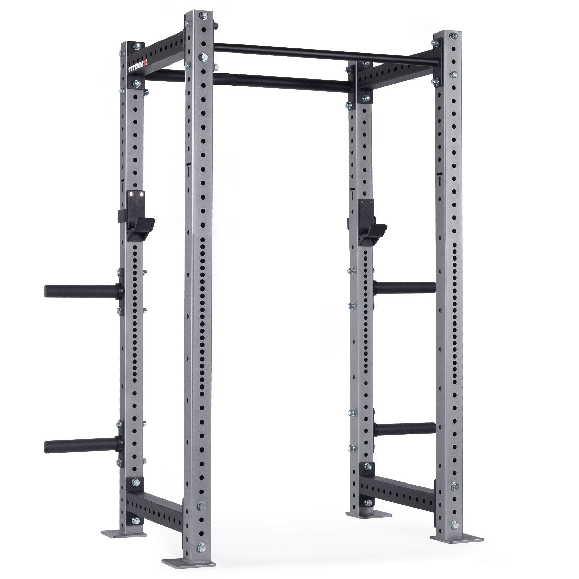 X-3 Series Bolt-Down Power Rack | Silver / 4 Pack Weight Plate Holders - view 75