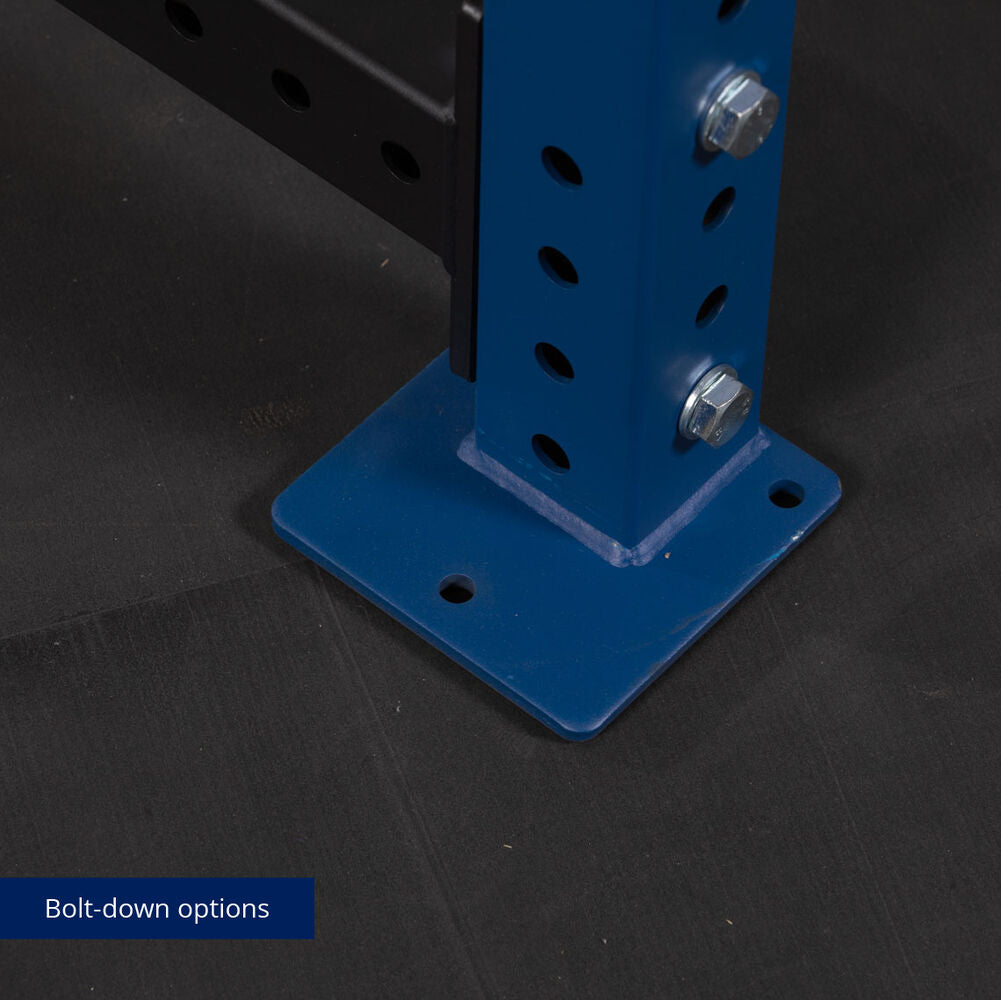 X-3 Series Bolt-Down Power Rack - Bolt-down options | Navy / 4 Pack Weight Plate Holders - view 89