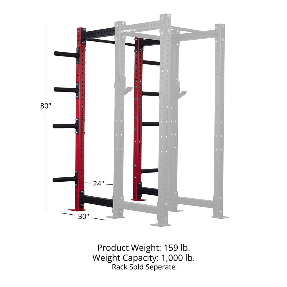 X-3 Series Bolt Down Extension Kit | Red / 80" / 24"