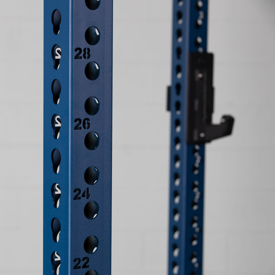 TITAN Series Power Rack - Included: (2) Sandwich J-Hooks with UHMW Plastic | Navy / 2” Fat Pull-Up Bar / Sandwich J-Hooks - view 38