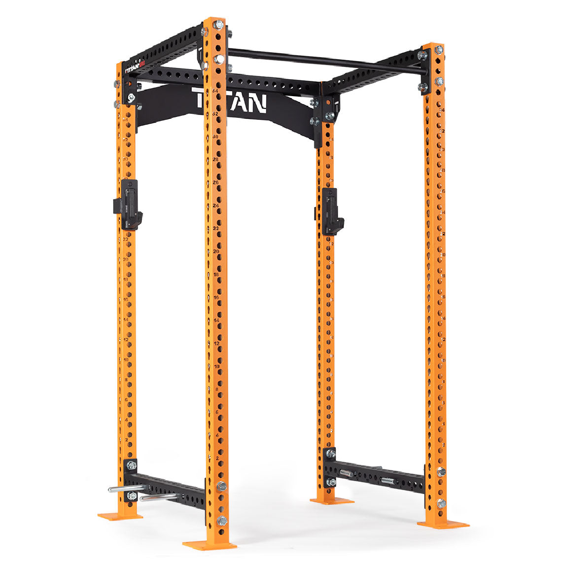 TITAN Series Power Rack | Orange / 2” Fat Pull-Up Bar / Sandwich J-Hooks - view 43