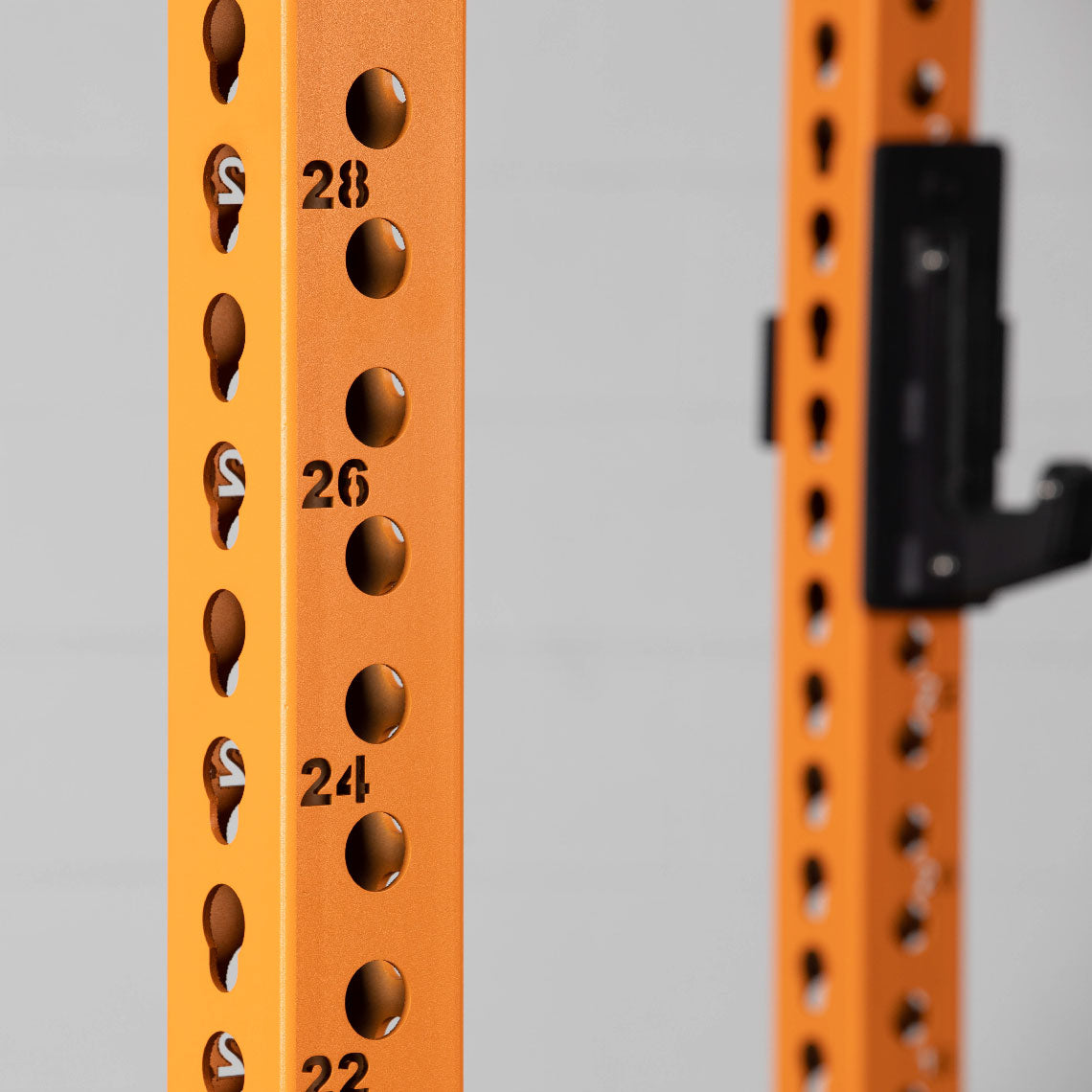 TITAN Series Power Rack - Included: (2) Sandwich J-Hooks with UHMW Plastic | Orange / 2” Fat Pull-Up Bar / Sandwich J-Hooks - view 45