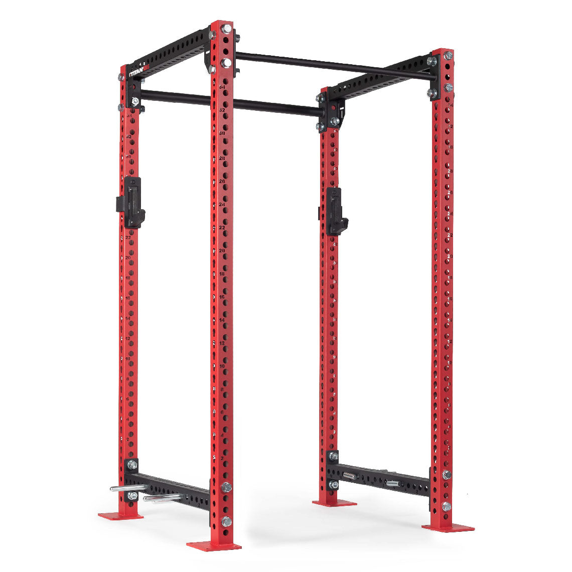 TITAN Series Power Rack | Red / 2” Fat Pull-Up Bar / Sandwich J-Hooks - view 50