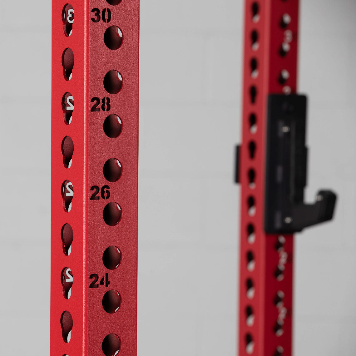 TITAN Series Power Rack - Included: (2) Sandwich J-Hooks with UHMW Plastic | Red / 2” Fat Pull-Up Bar / Sandwich J-Hooks - view 51