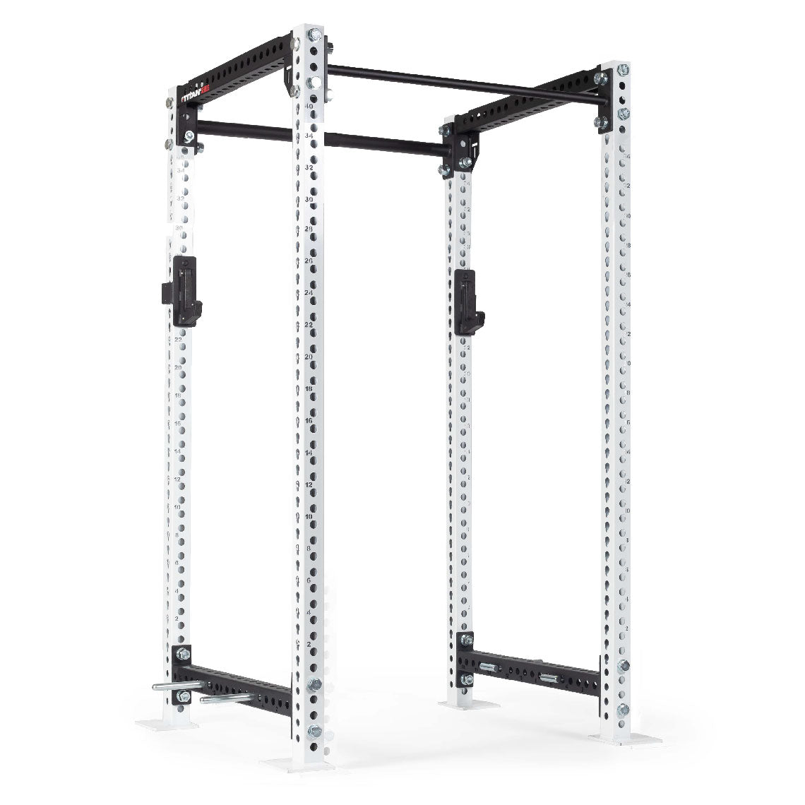 TITAN Series Power Rack | White / 2” Fat Pull-Up Bar / Sandwich J-Hooks - view 62