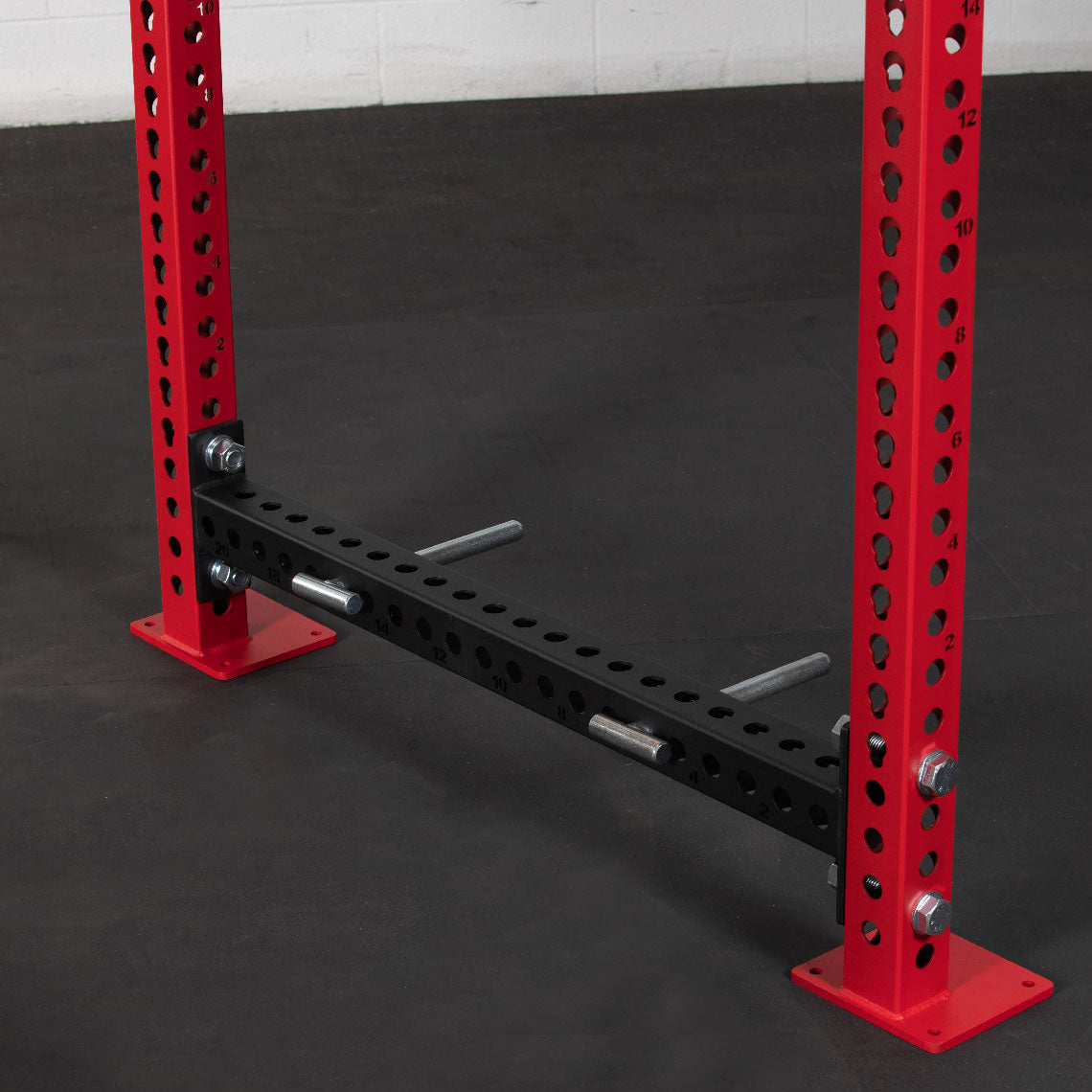 TITAN Series Power Rack - Bolt Down Options | Red / Crossmember Nameplate / Sandwich J-Hooks - view 165