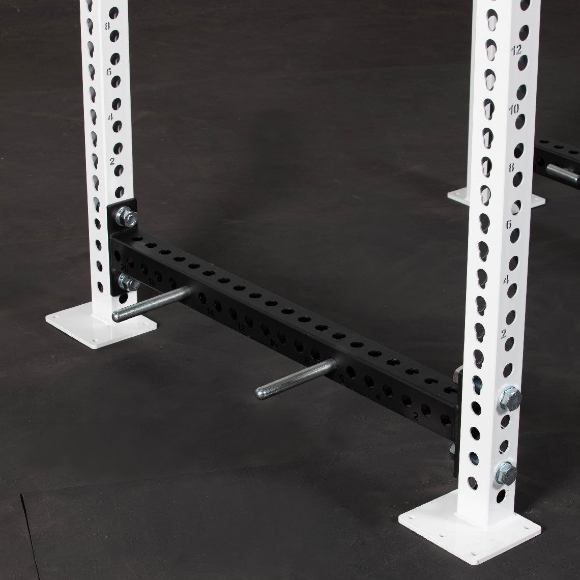 TITAN Series Power Rack - Bolt Down Options | White / Crossmember Nameplate / Sandwich J-Hooks - view 179