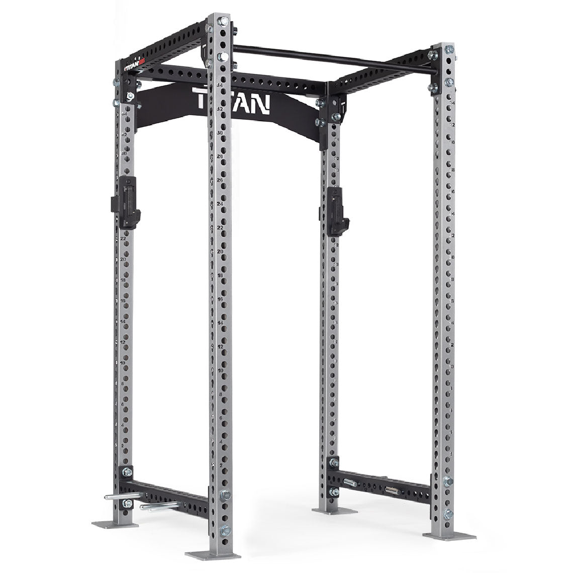 TITAN Series Power Rack | Silver / Crossmember Nameplate / Sandwich J-Hooks - view 168