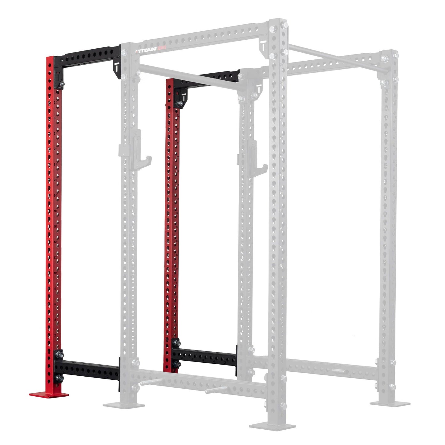 TITAN Series 24" Extension Kit - Extension Color: Red - Extension Height: 90" - Crossmember: None | Red / 90" / None - view 120