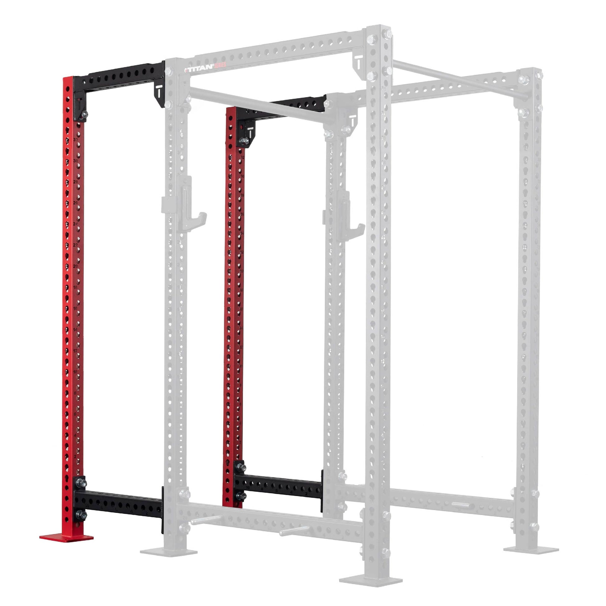 TITAN Series 24" Extension Kit - Extension Color: Red - Extension Height: 90" - Crossmember: None | Red / 90" / None