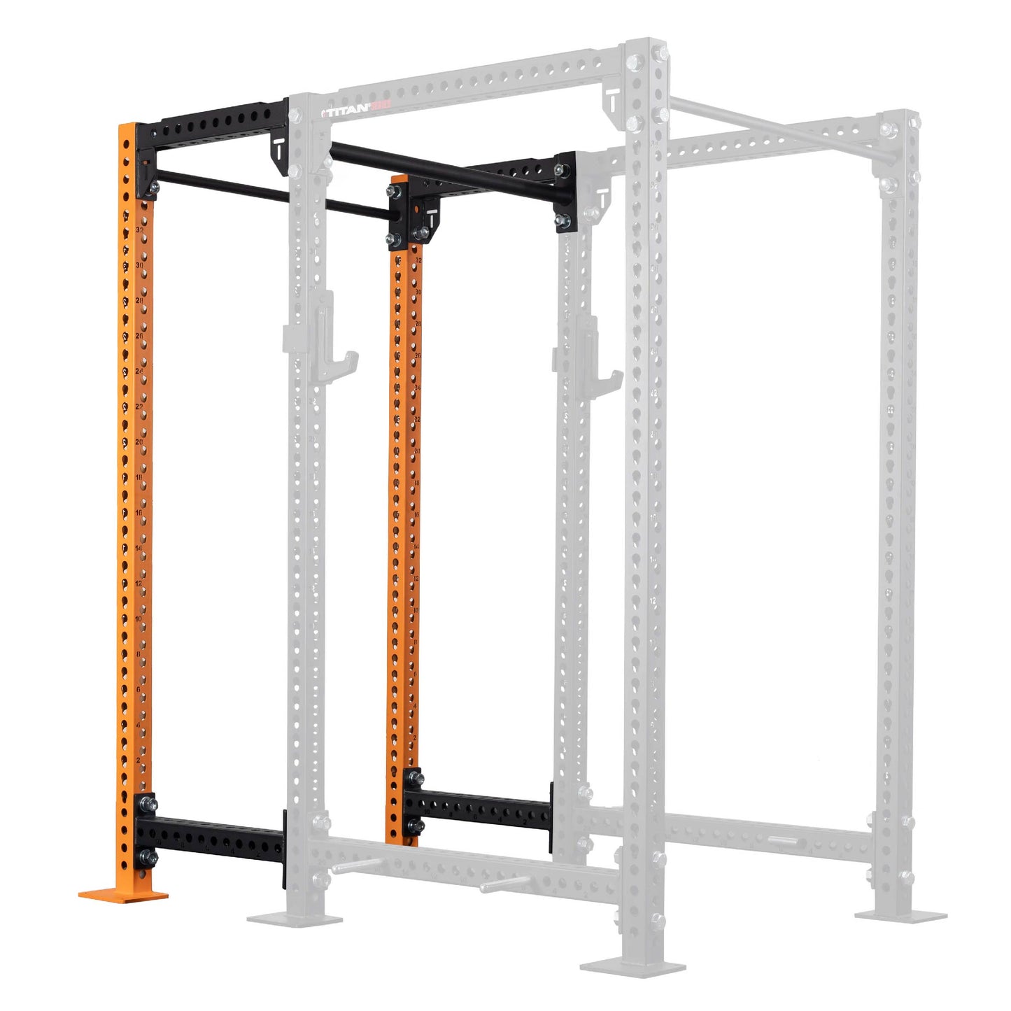TITAN Series 24" Extension Kit - Extension Color: Orange - Extension Height: 90" - Crossmember: 1.25" Pull-Up Bar | Orange / 90" / 1.25" Pull-Up Bar - view 85