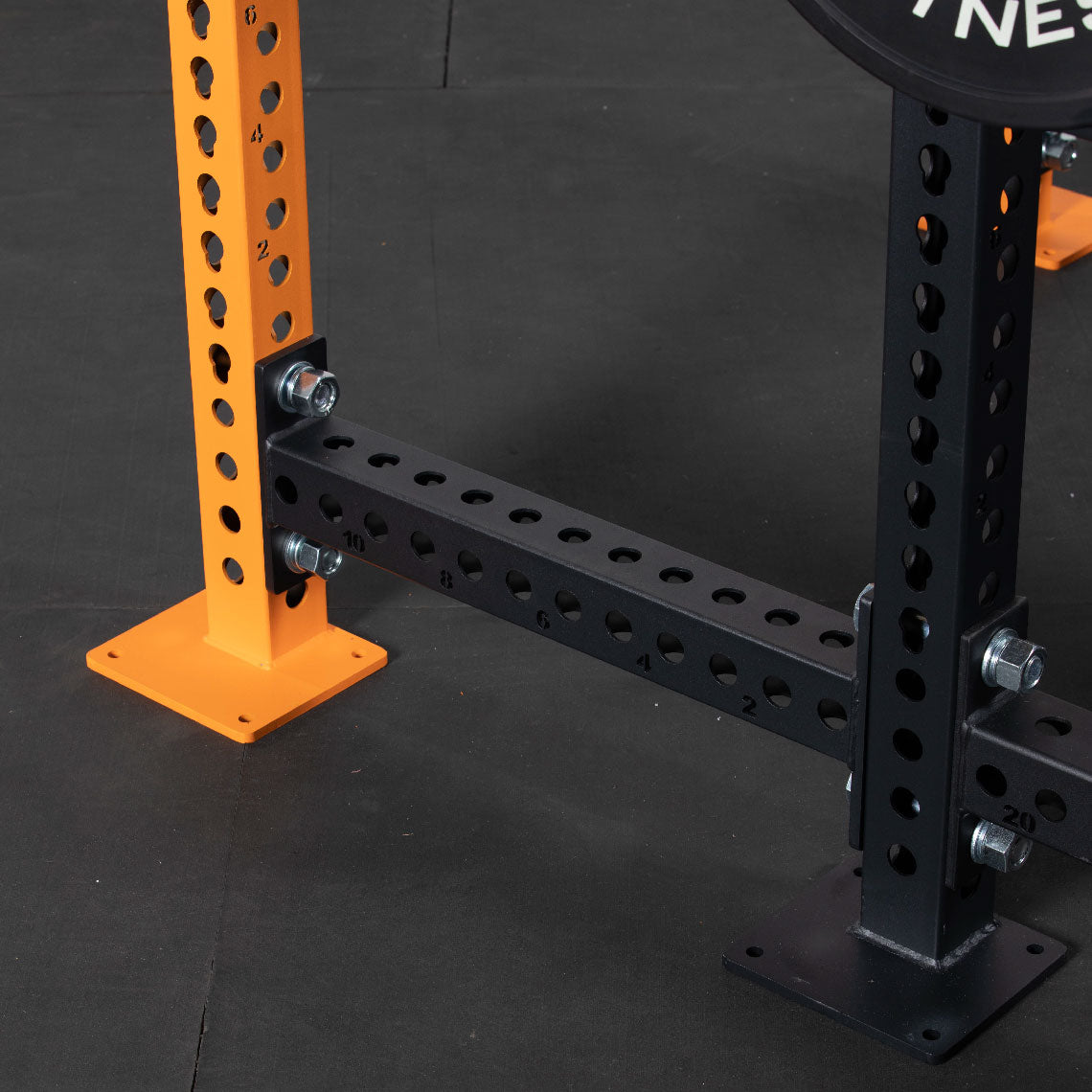 TITAN Series 24" Extension Kit - Extension Color: Orange - Extension Height: 90" - Crossmember: 1.25" Pull-Up Bar | Orange / 90" / 1.25" Pull-Up Bar
