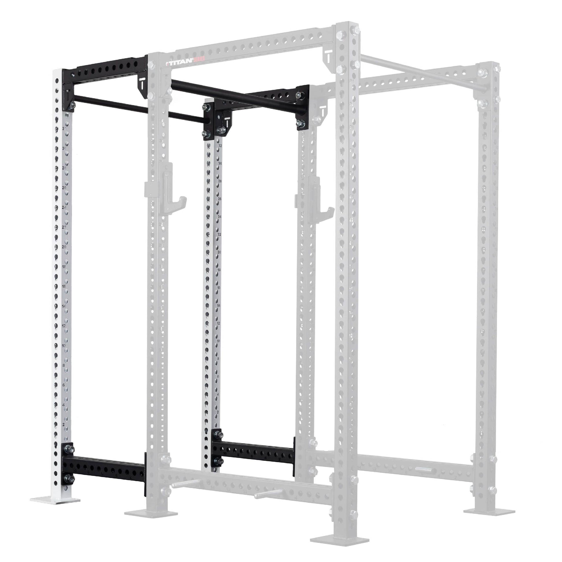 TITAN Series 24" Extension Kit - Extension Color: White - Extension Height: 90" - Crossmember: 1.25" Pull-Up Bar | White / 90" / 1.25" Pull-Up Bar
