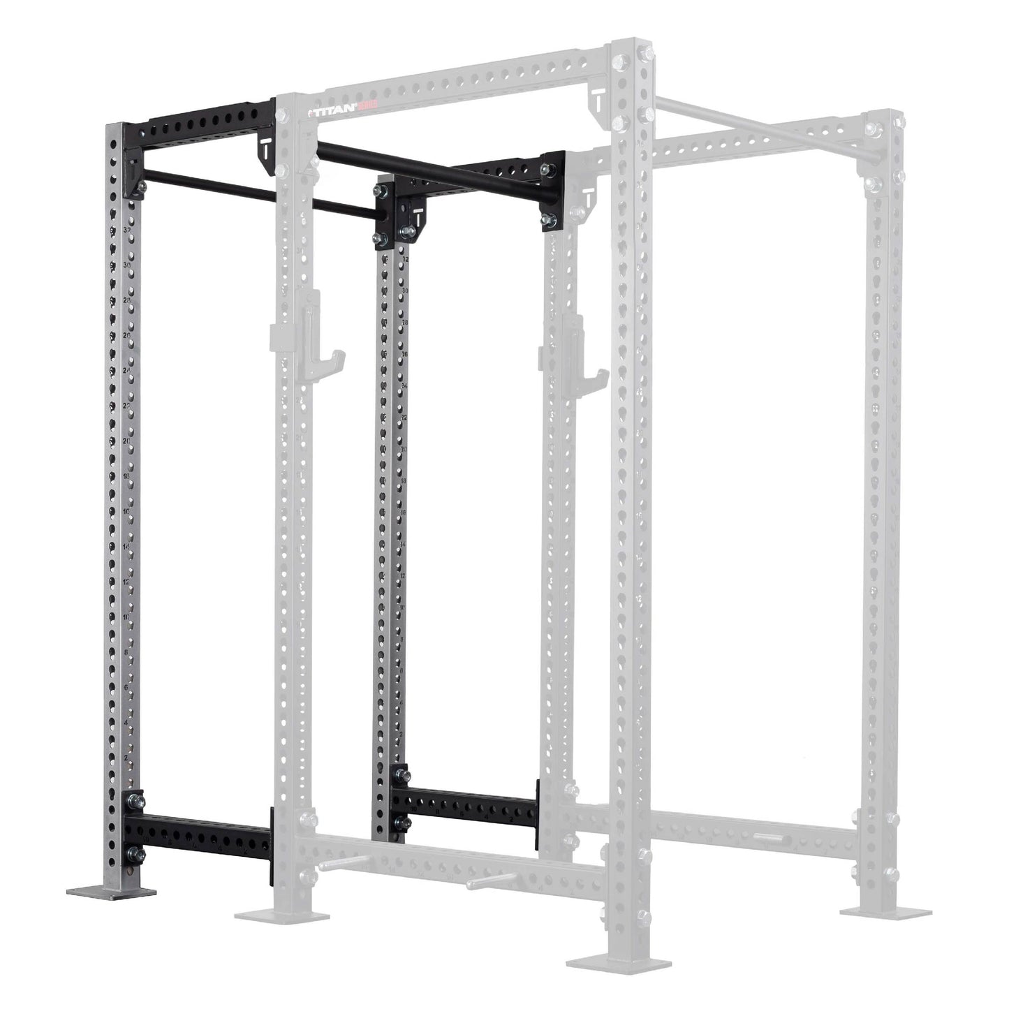 TITAN Series 24" Extension Kit - Extension Color: Silver - Extension Height: 90" - Crossmember: 1.25" Pull-Up Bar | Silver / 90" / 1.25" Pull-Up Bar - view 165