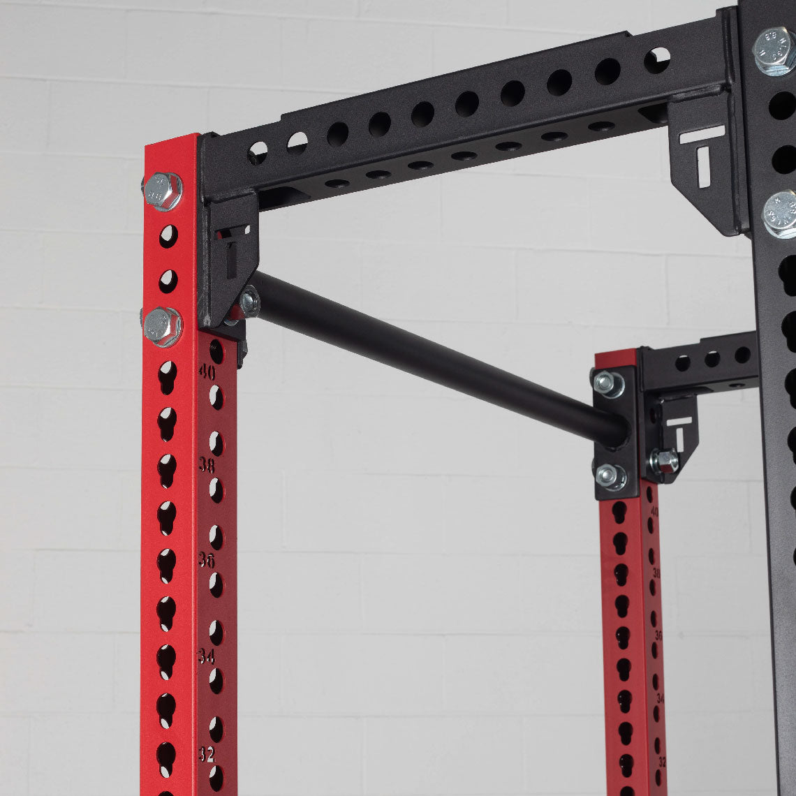 TITAN Series 24" Extension Kit - Extension Color: Red - Extension Height: 90" - Crossmember: 2" Fat Pull-Up Bar | Red / 90" / 2" Fat Pull-Up Bar - view 132