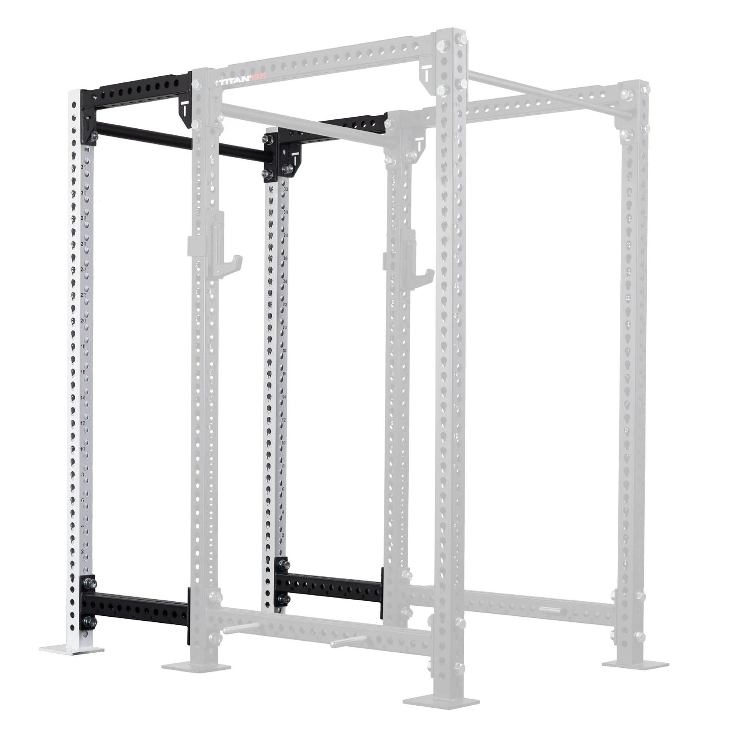 TITAN Series 24" Extension Kit - Extension Color: White - Extension Height: 90" - Crossmember: 2" Fat Pull-Up Bar | White / 90" / 2" Fat Pull-Up Bar - view 210