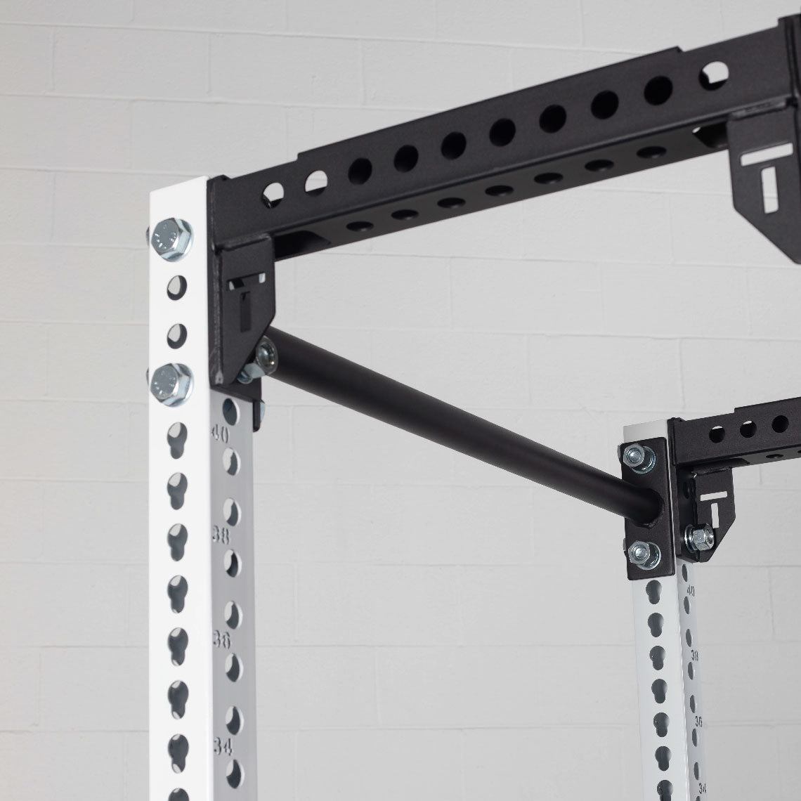 TITAN Series 24" Extension Kit - Extension Color: White - Extension Height: 90" - Crossmember: 2" Fat Pull-Up Bar | White / 90" / 2" Fat Pull-Up Bar