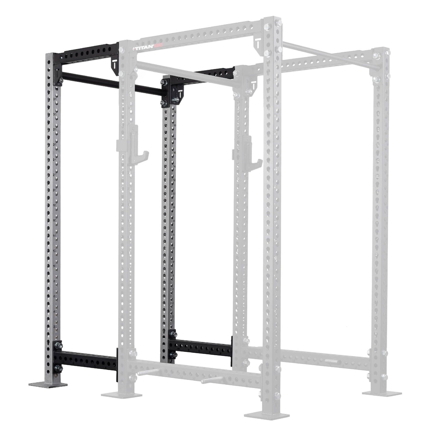 TITAN Series 24" Extension Kit - Extension Color: Silver - Extension Height: 90" - Crossmember: 2" Fat Pull-Up Bar | Silver / 90" / 2" Fat Pull-Up Bar - view 170