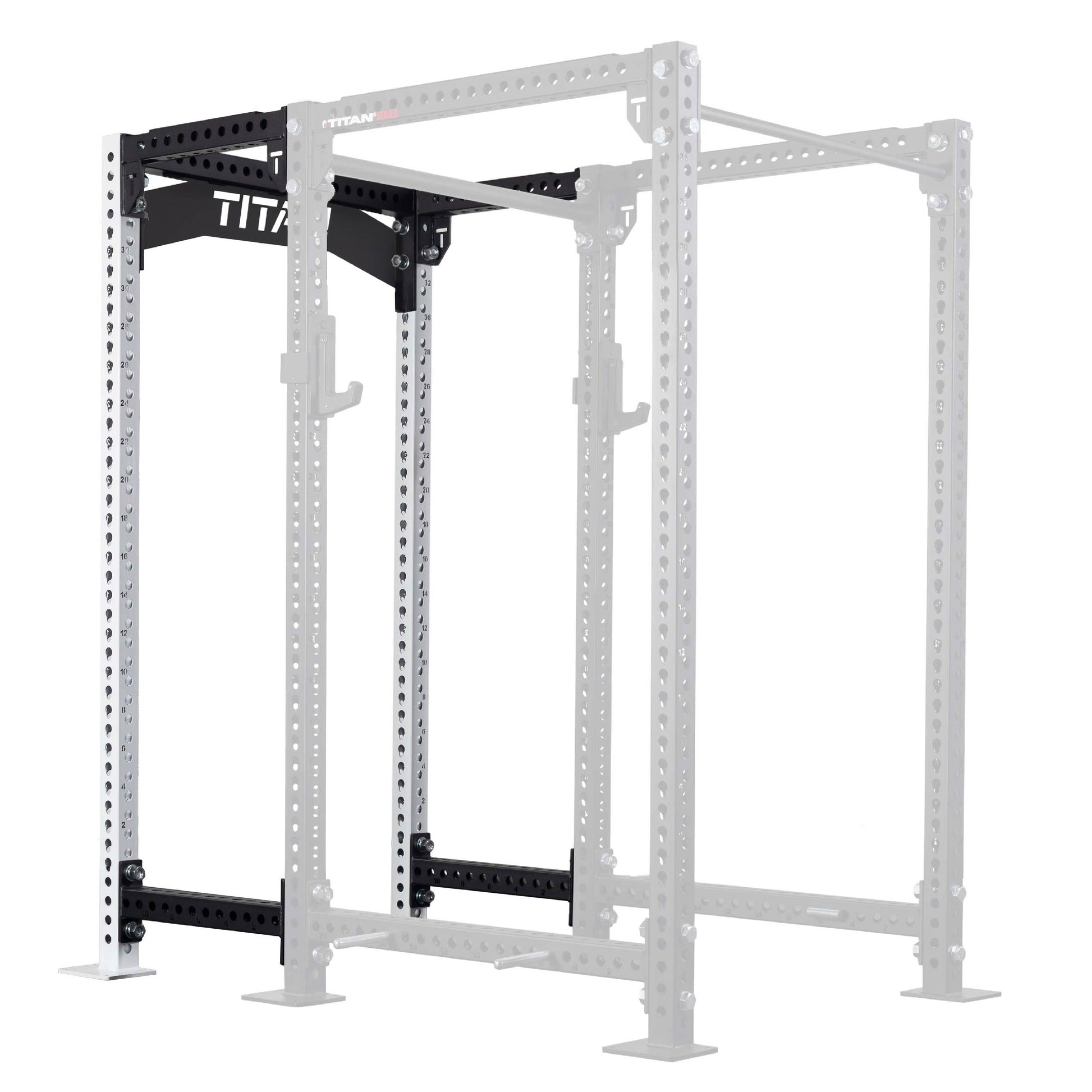 TITAN Series 24" Extension Kit - Extension Color: White - Extension Height: 90" - Crossmember: Crossmember Nameplate | White / 90" / Crossmember Nameplate