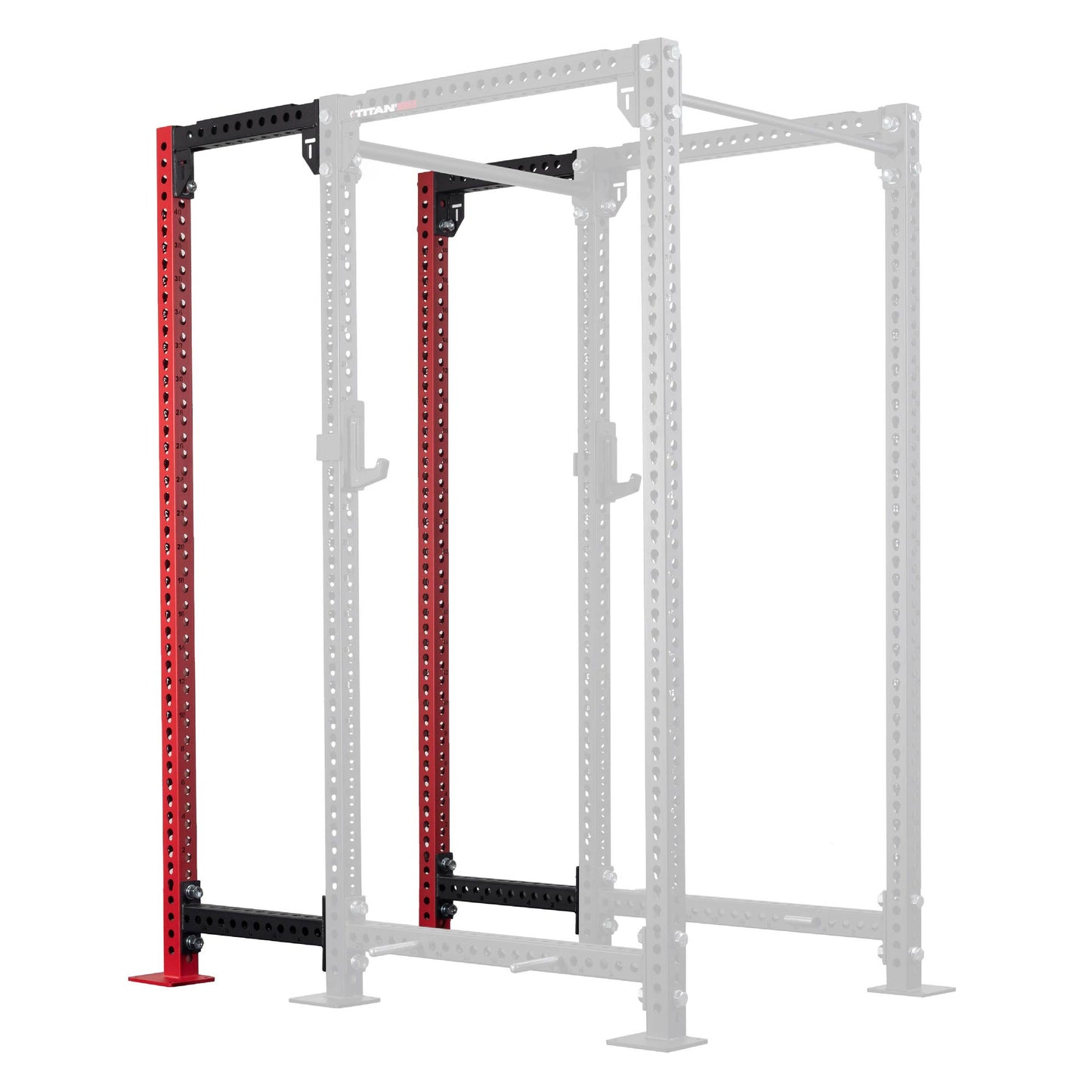 TITAN Series 24" Extension Kit - Extension Color: Red - Extension Height: 100" - Crossmember: None | Red / 100" / None - view 140