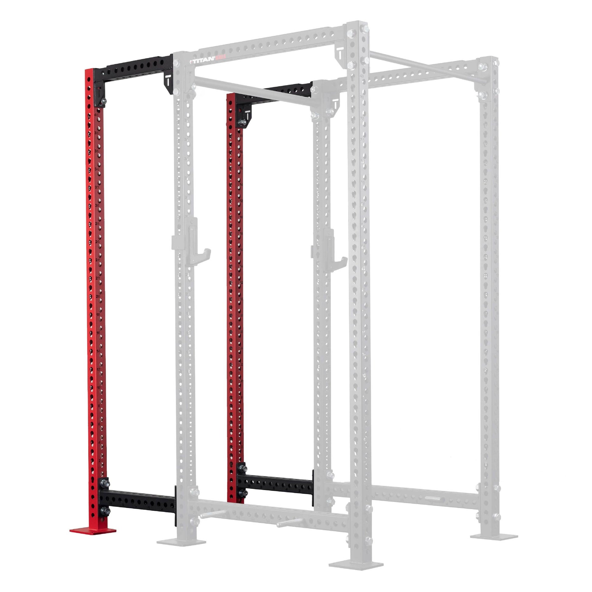 TITAN Series 24" Extension Kit - Extension Color: Red - Extension Height: 100" - Crossmember: None | Red / 100" / None