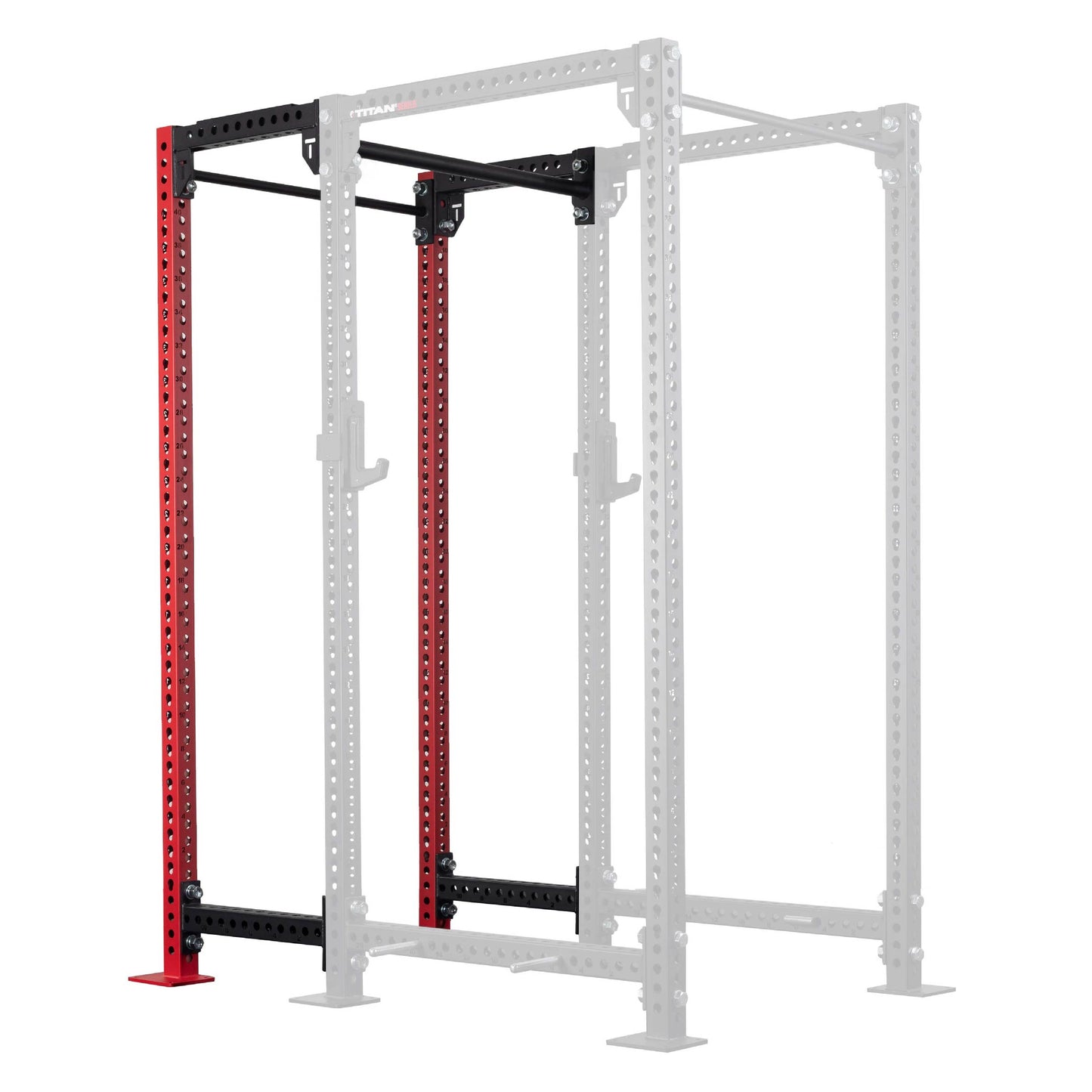TITAN Series 24" Extension Kit - Extension Color: Red - Extension Height: 100" - Crossmember: 1.25" Pull-Up Bar | Red / 100" / 1.25" Pull-Up Bar - view 145