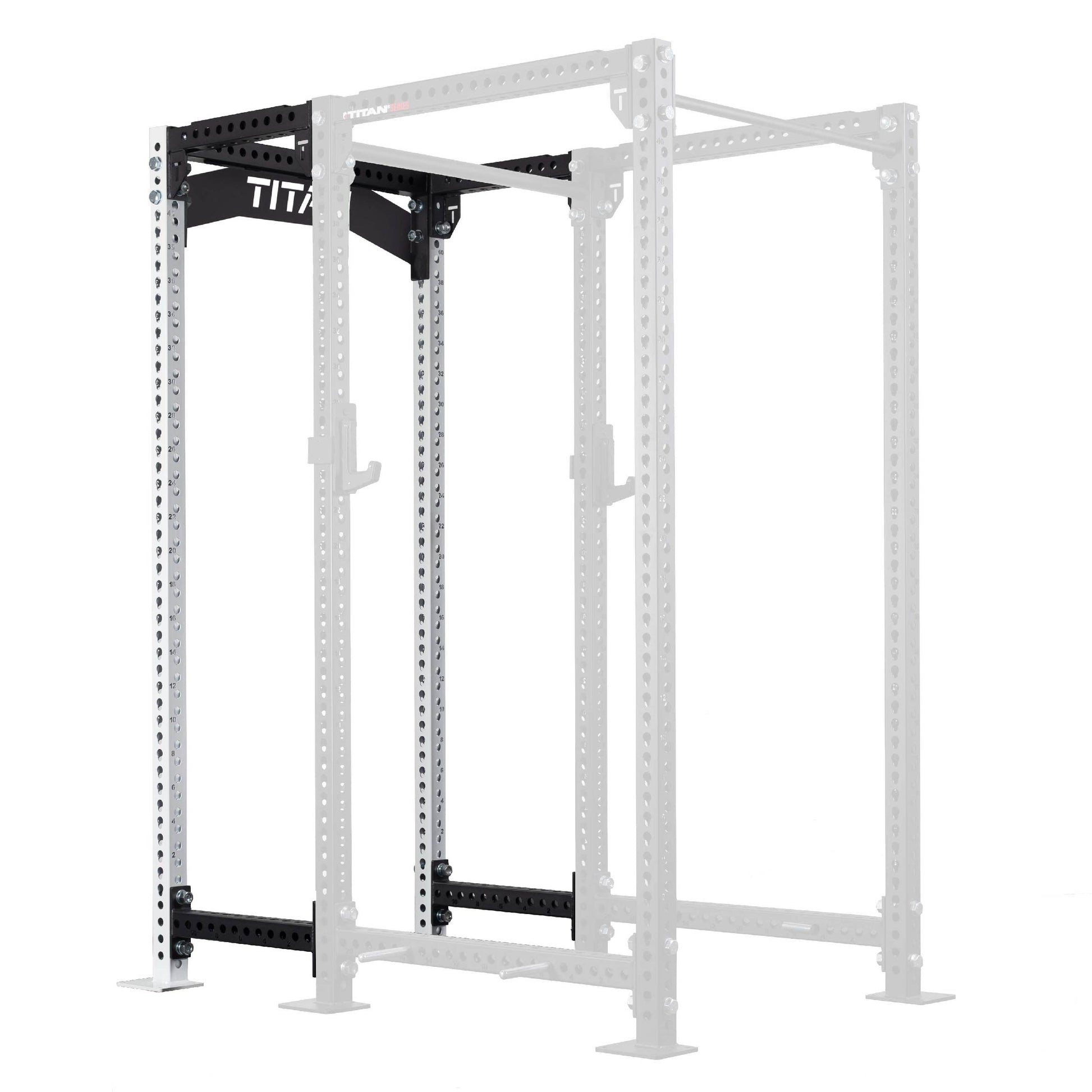 TITAN Series 24" Extension Kit - Extension Color: White - Extension Height: 100" - Crossmember: Crossmember Nameplate | White / 100" / Crossmember Nameplate