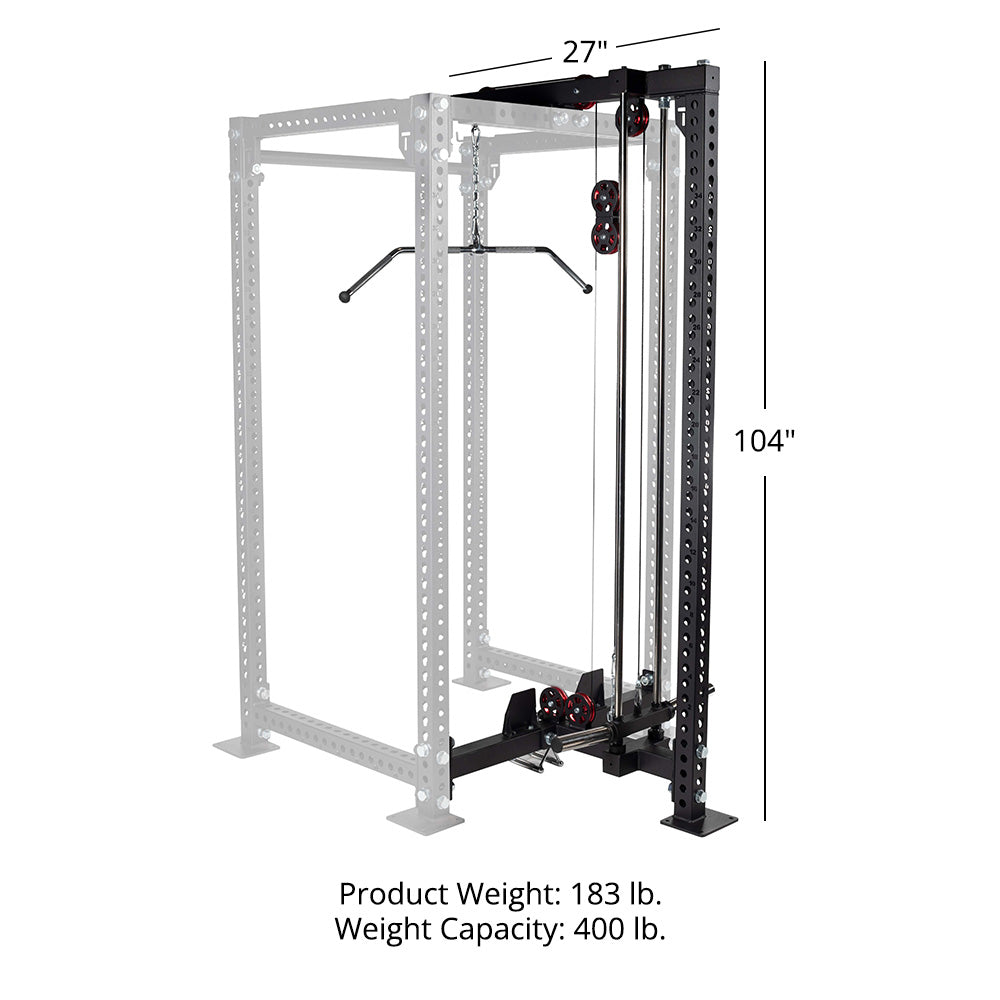 TITAN Series Lat Tower Power Rack Attachment | 100" / No Crossmember Needed - view 48