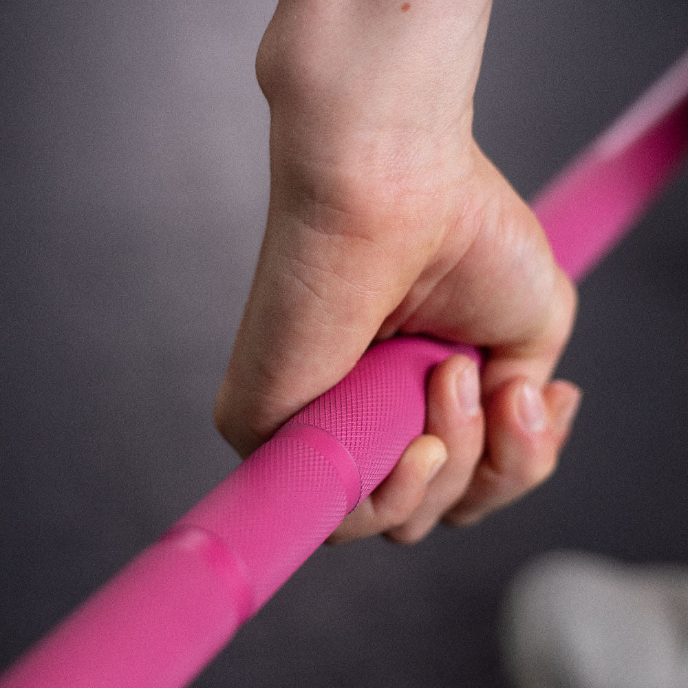 TITAN Series Women’s Olympic Barbell - Color: Pink | Pink - view 11