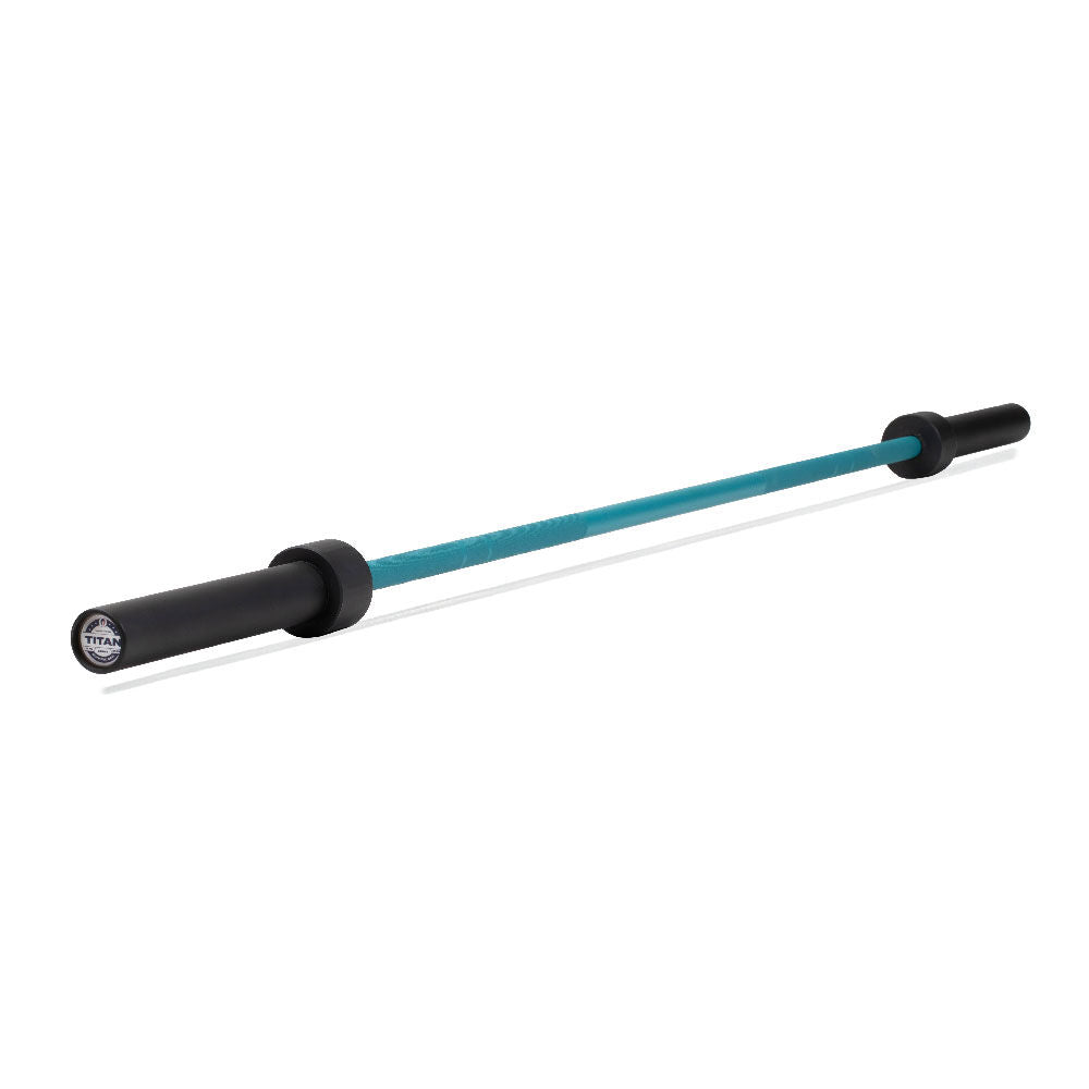 TITAN Series Women’s Olympic Barbell - Color: Teal | Teal - view 23