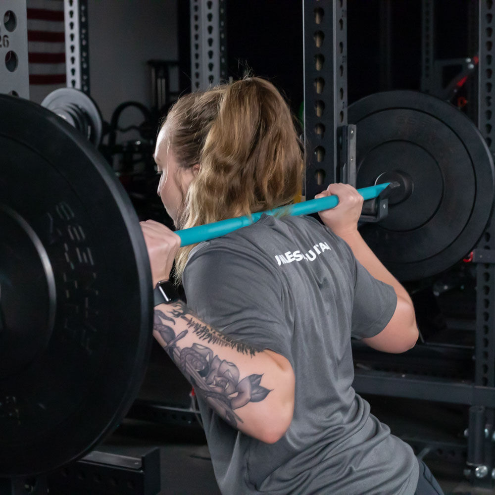 TITAN Series Women’s Olympic Barbell - Color: Teal | Teal - view 26